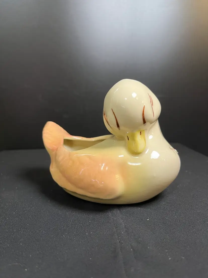Mid Century Duck Pottery or Ceramic Planter-Colors are Fantastic!-Lot 60