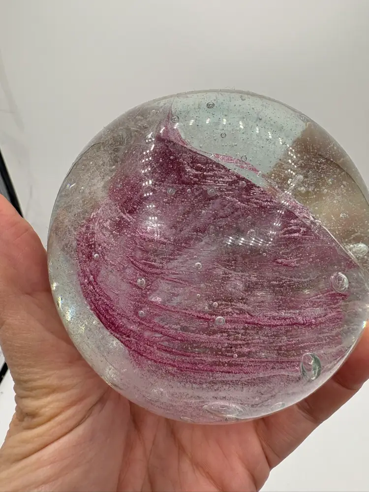 As Is Pink Swirl And Chaos Bubbles GLOW  3.5”