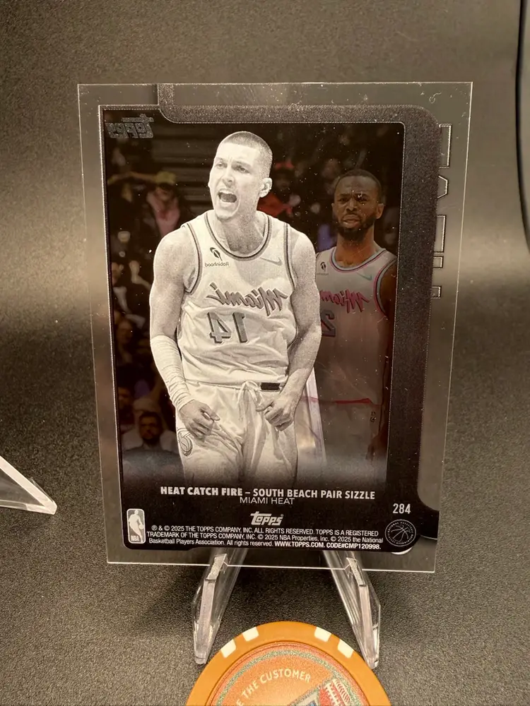 Miami Heat Catch Fire Tyler Herro Acetate #/10 2025-26 Topps NBA