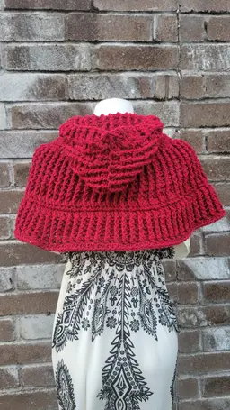 Crochet Adventurers Red Hooded Poncho