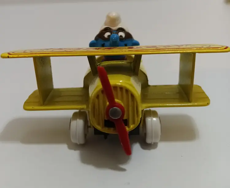 VTG Ertl Aero-Smurf BiPlane Toy