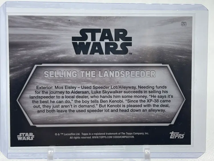 Star Wars B&W Selling The Landspeeder 95/99