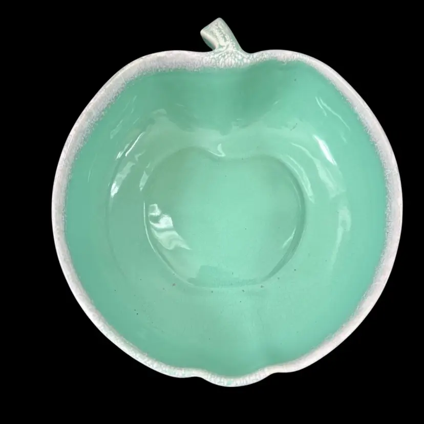 Vintage Drip Glaze Apple Shaped Bowl