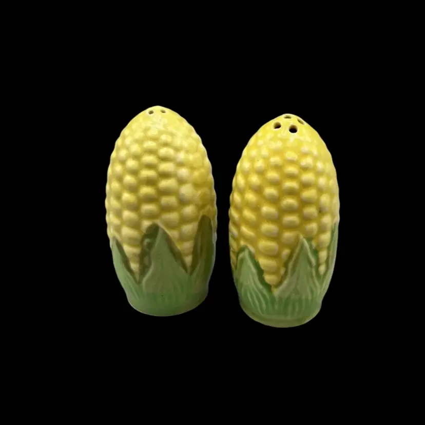 Vintage Ceramic Corn Cob Salt and Pepper Shaker Set Made in Japan Kitchen Decor