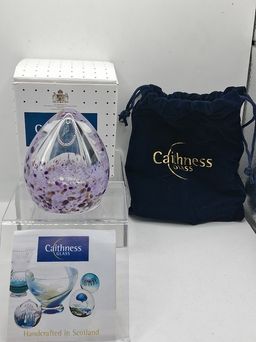 Caithness, Scotland NEW IN BOX, GRACE, Domed Lilac, Paperweight