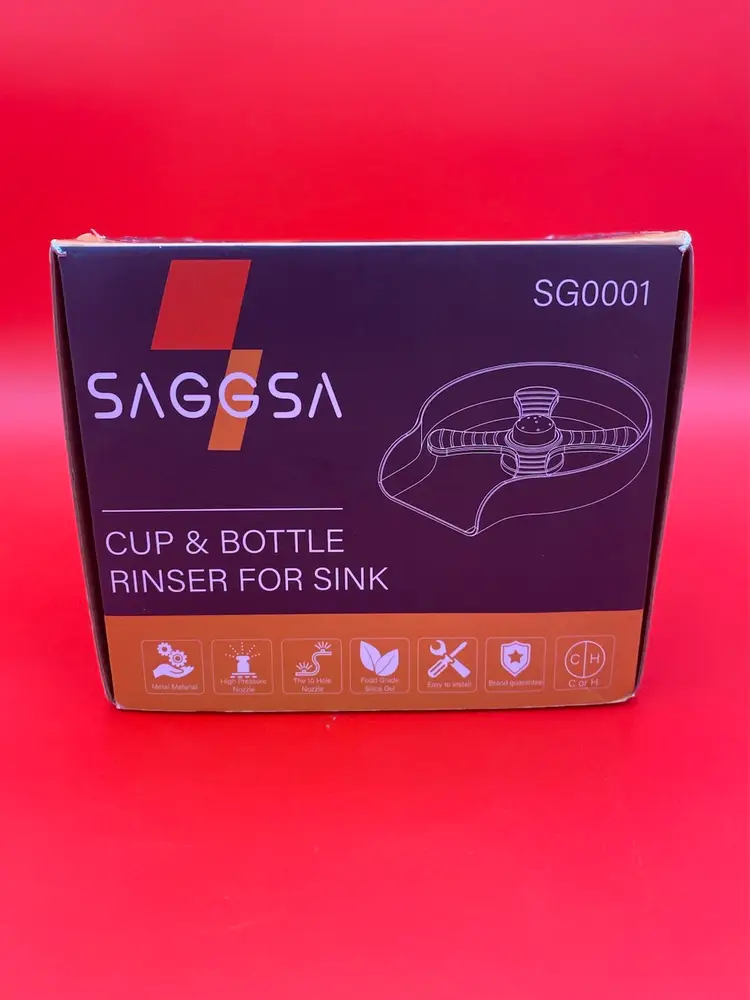 Saggsa Cup & Bottle Rinser For Sink Model # SG0001 - New
