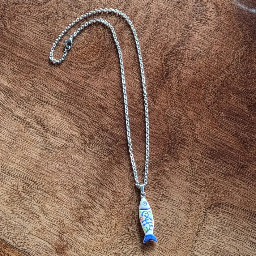 #1 Handmade Fish Charm Necklace