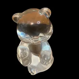 Fenton Clear Glass Bear 2.25 X 3.5 Inches