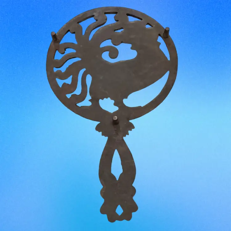 Cast Iron Wilton Rooster Trivet- Vintage/ Left Facing