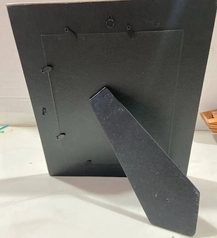 Girl with Lamb Silvertone Frame 11.5x13.5