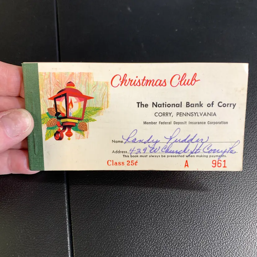 Christmas Club Booklet
