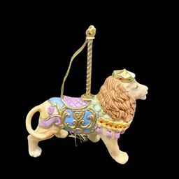 Vintage Lenox Lion Carousel Animals Ornament - 1989