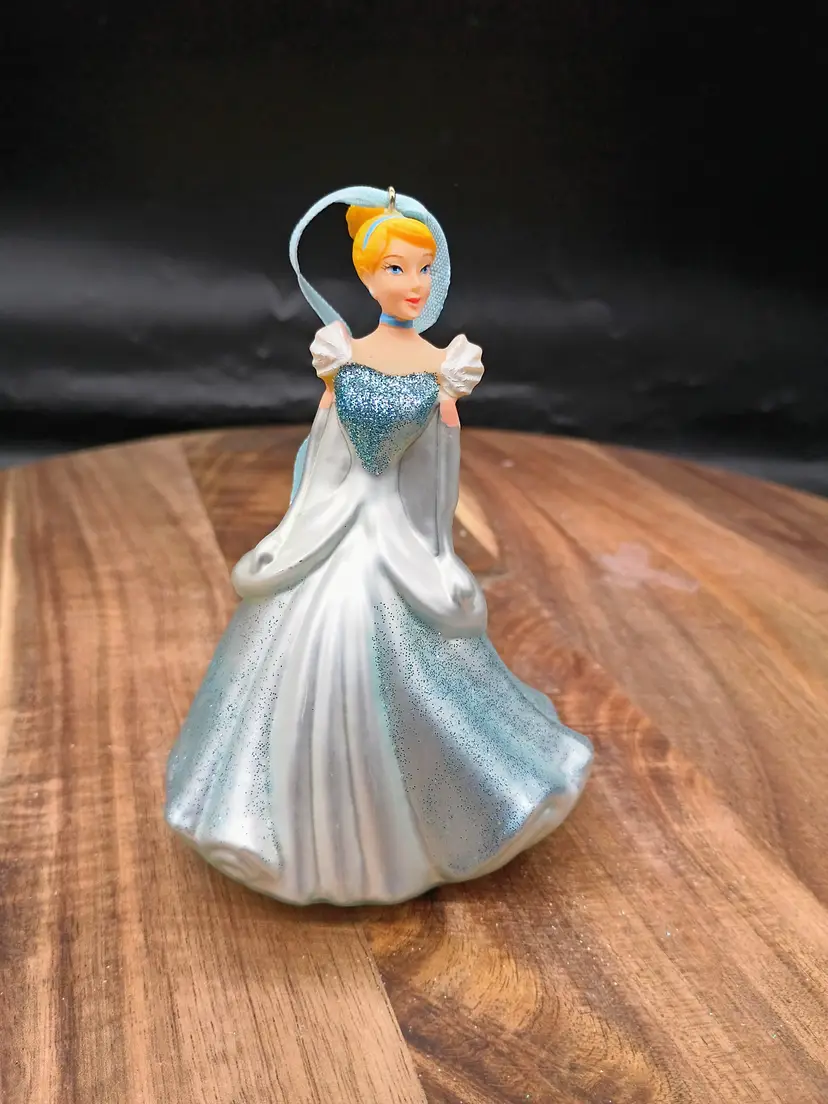 Disney Cinderella in Blue Ball Gown Christmas Ornament 2012 .