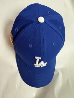 LA Dodgers New Era Blue 2024 World Series Patch 7 5/8 Error Hat Cap