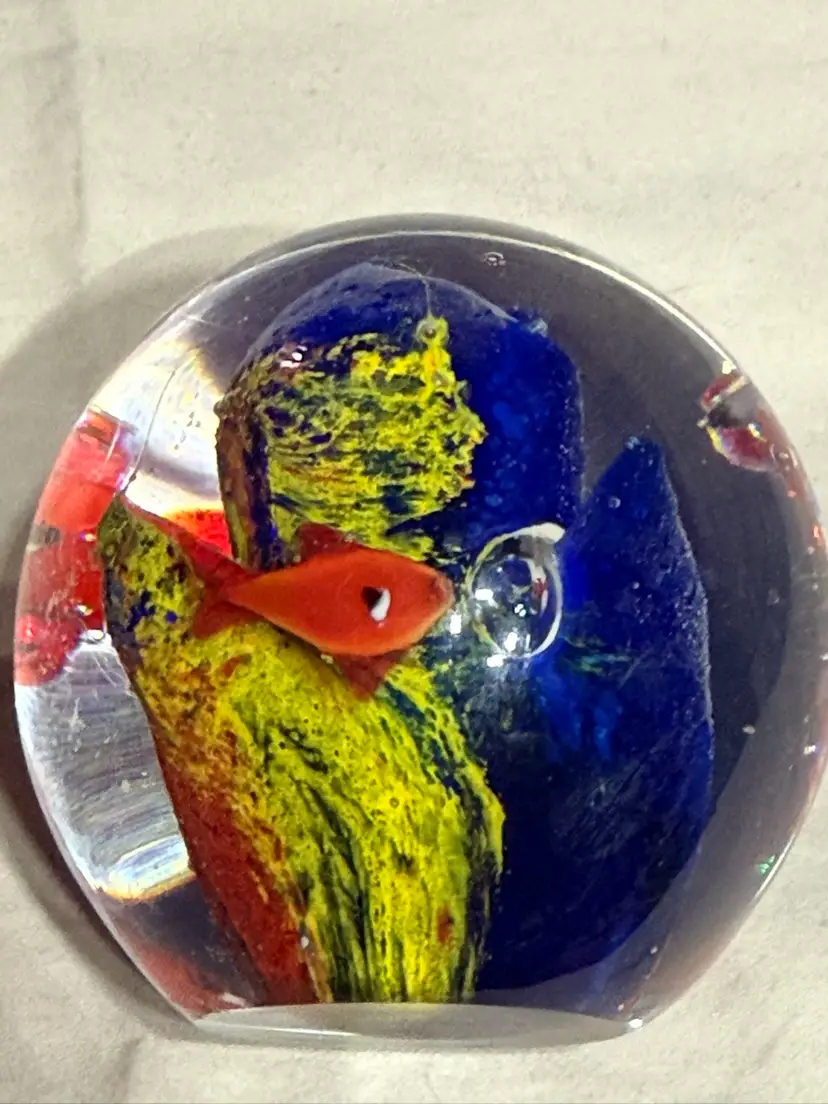 Ocean Coral Reef Aquarium Paperweight