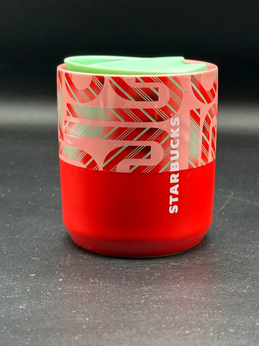 Starbucks Candy Cane 8 Oz Tumbler With Lid
