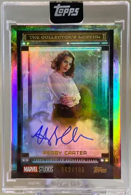 2025 Topps Marvel The Collector Peggy Carter Collector’s Museum Auto #62/100