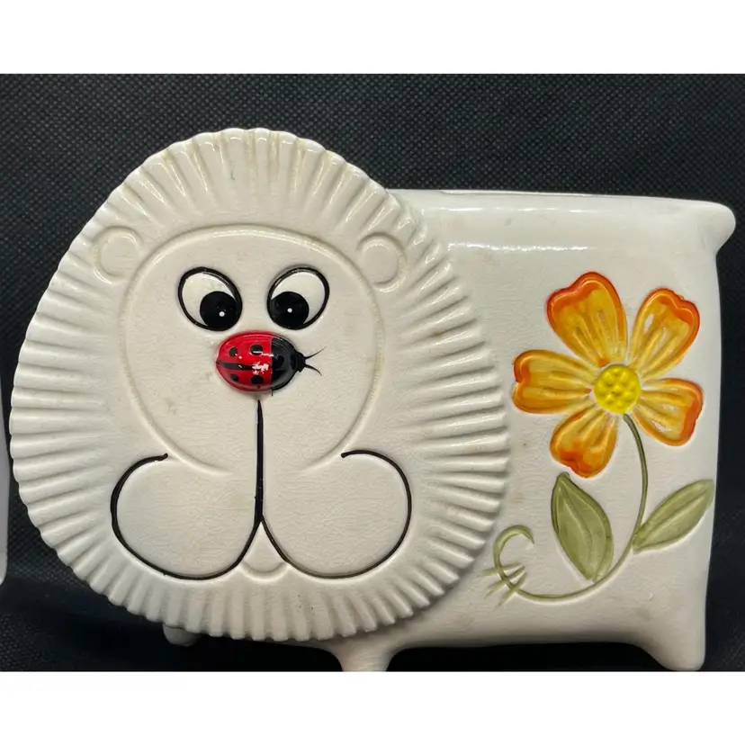 Vintage Toscany Lion Coin Bank