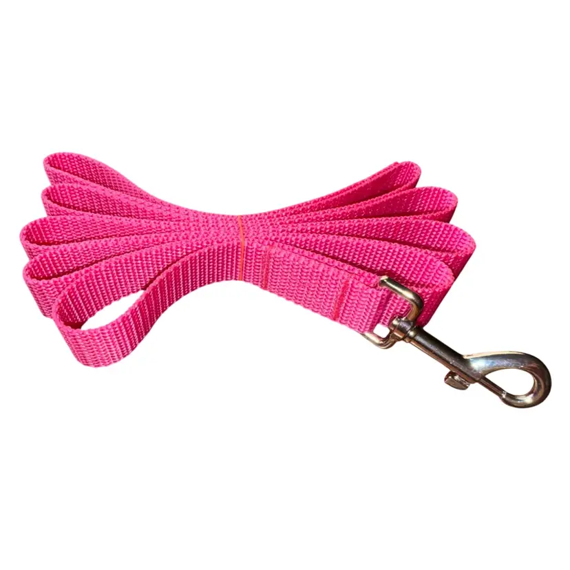 Dog Leash Hot Pink Fun Summer Color Size Large Handmade Heavy Duty NEW