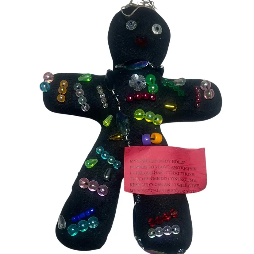 Witches Voodoo Doll, Hand Sewn 8”