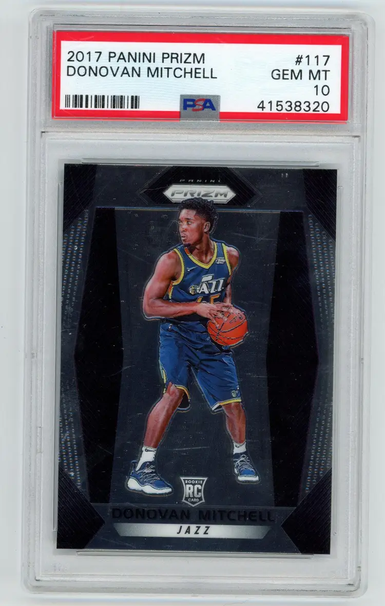 2017 Prizm Donovan Mitchell RC PSA 10 #117 Jazz