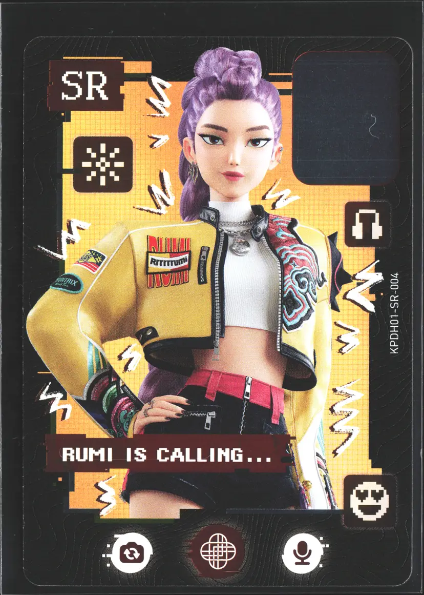 Rumi Card 2026 KPop Demon Hunters Kayou SR-004 1st Set Huntrx Yellow