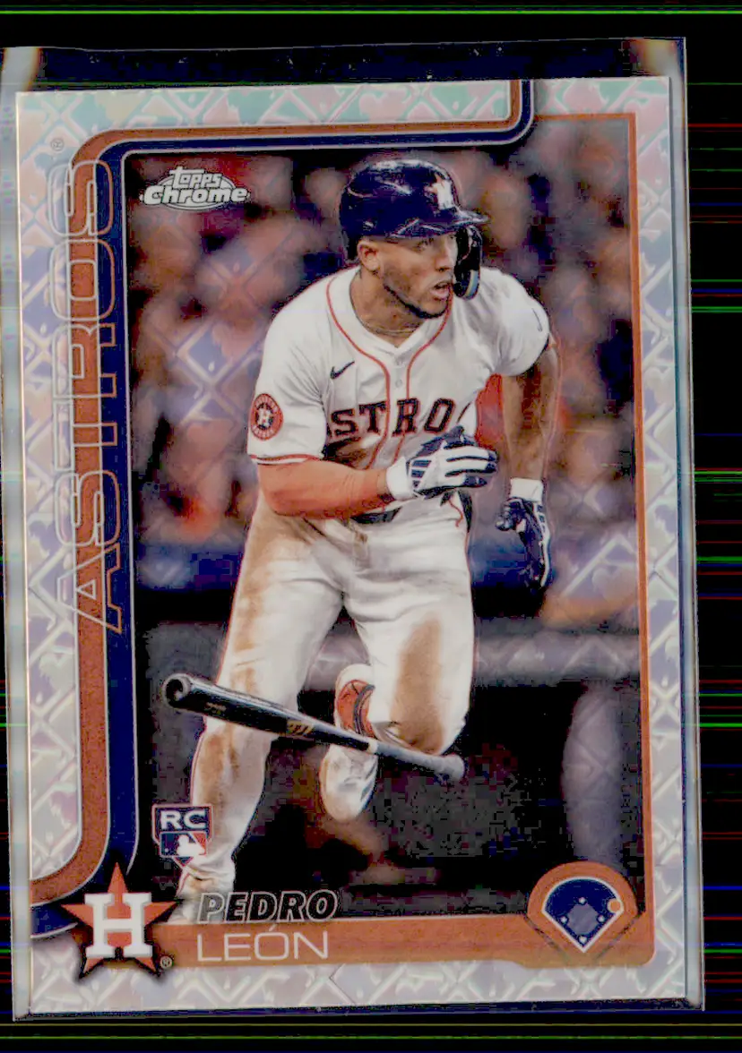 Pedro León 2025 Topps Chrome Logofractor #97 - Houston Astros - (153-346)