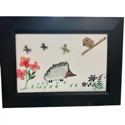 Hedgehog- Sea Glass - Made By Me