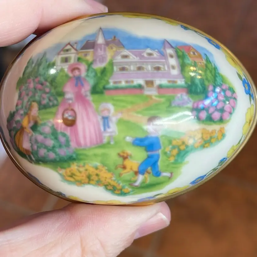 Vintage Easter 19986 Limited Edition Lenox Egg Trinket Box