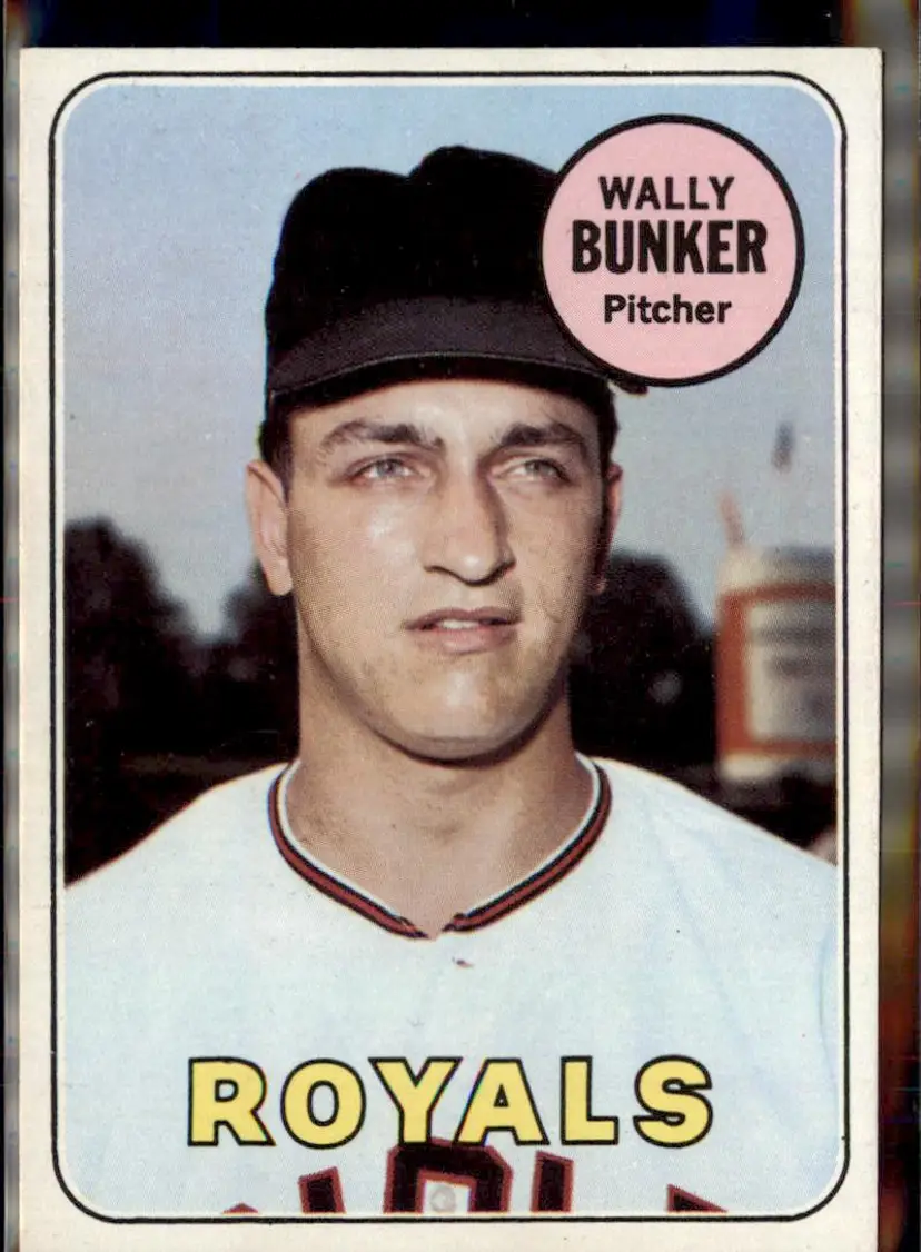 1969 Topps #137 Wally Bunker - (pk3) - Kansas City Royals