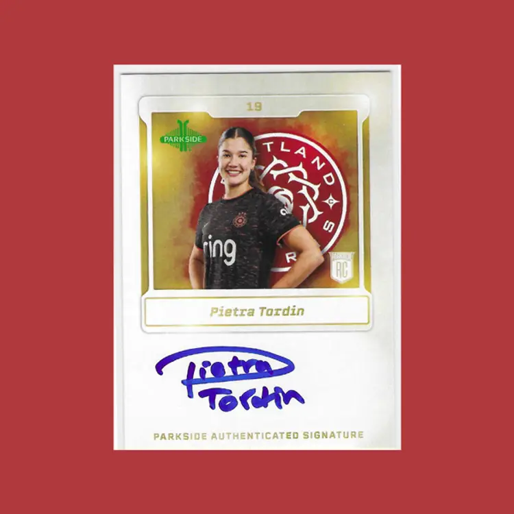 Pietra Tordin Thorns Rookie 2025 Parkside NWSL V1 AUTO Autograph Signatures