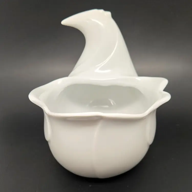 Vintage 4.5" Aartik by Dansk Minimalist Bird Porcelain Planter 1990-1992