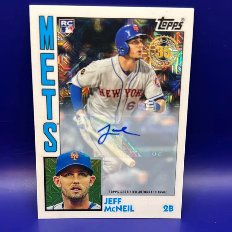 Jeff McNeil 2019 Topps Silver Pack Rookie Autograph #260/299 New York Mets
