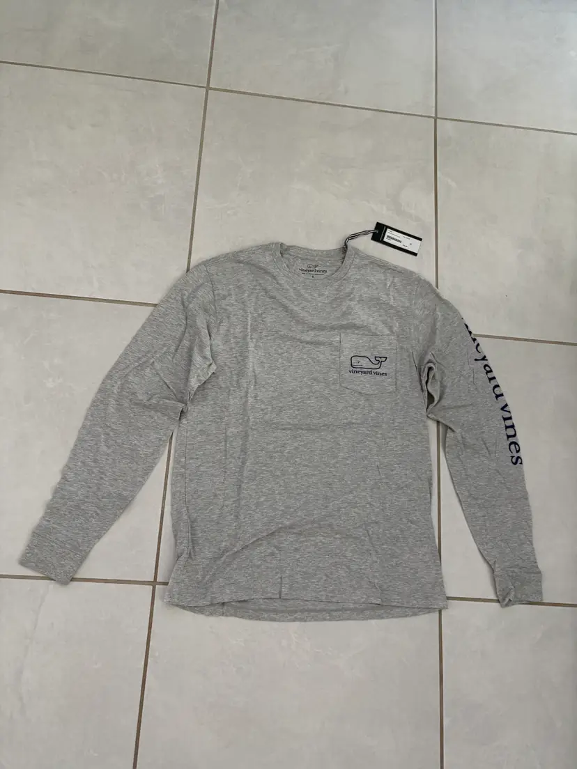 Vineyard Vines Ryder Cup 2025 Bethpage Black - Men's Small Gray Long-Sleeve Shirt