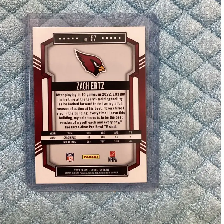 2023 Score Gold  Zach Ertz - Arizona Cardinals