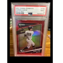 Aaron Judge  2021 Panini Donruss Holo Red  #182 PSA 9 New York Yankees