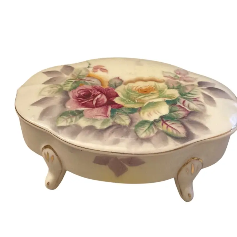 Large Footed Trinket Dish