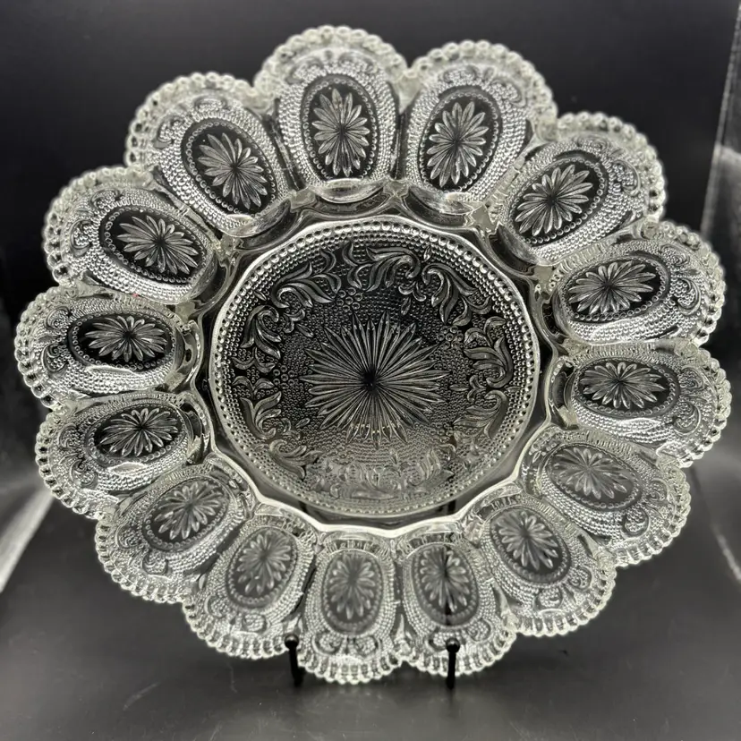 Brockway Glass Concord Deviled Egg Plate