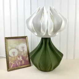 Lotus Inspired Table Lamp, Bloom Table Lamp, Desk Lamp and Shade, Bedside Lamp, Bold Unique Modern Design