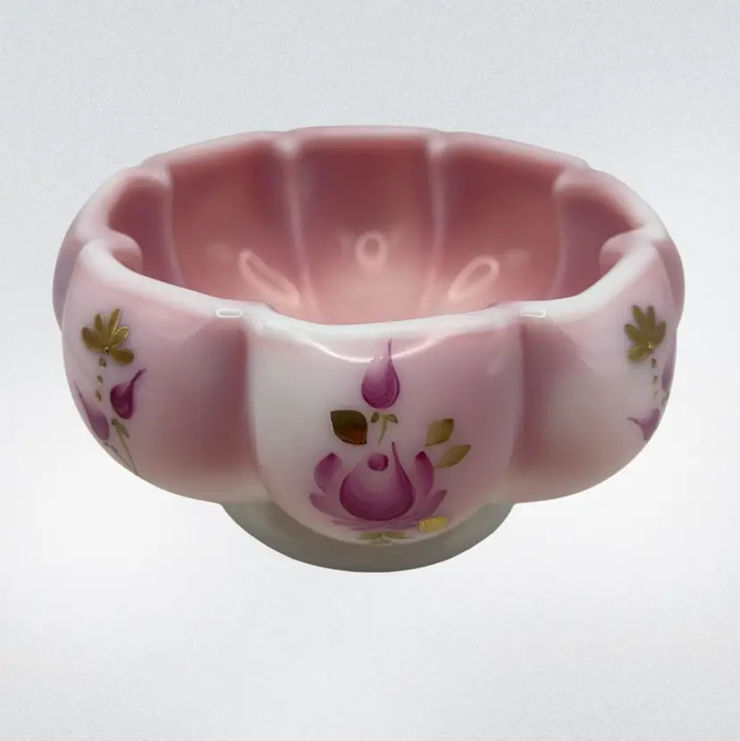 Fenton 2003 Charleton Collection Rosalene Bowl, 5” Wide x 3-1/2” Tall