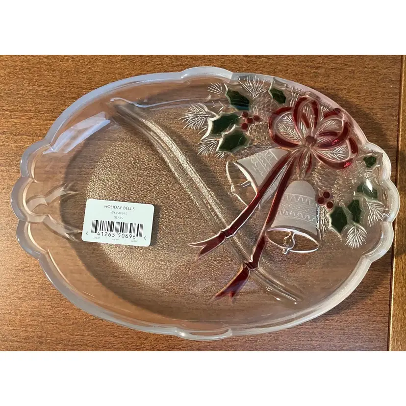 Mikasa Celebrations Holiday Bells Collection Divided Relish Tray