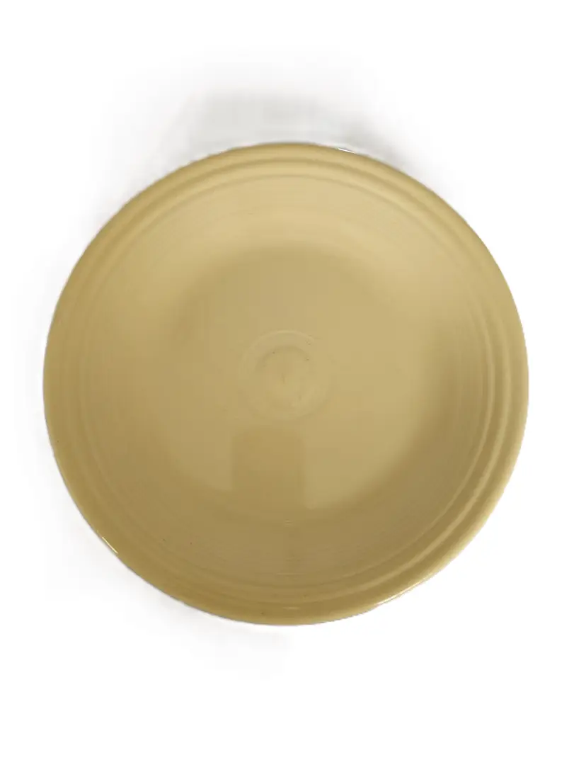 21-Homer Laughlin Yellow Fiesta Plate 10 1/2 Inches