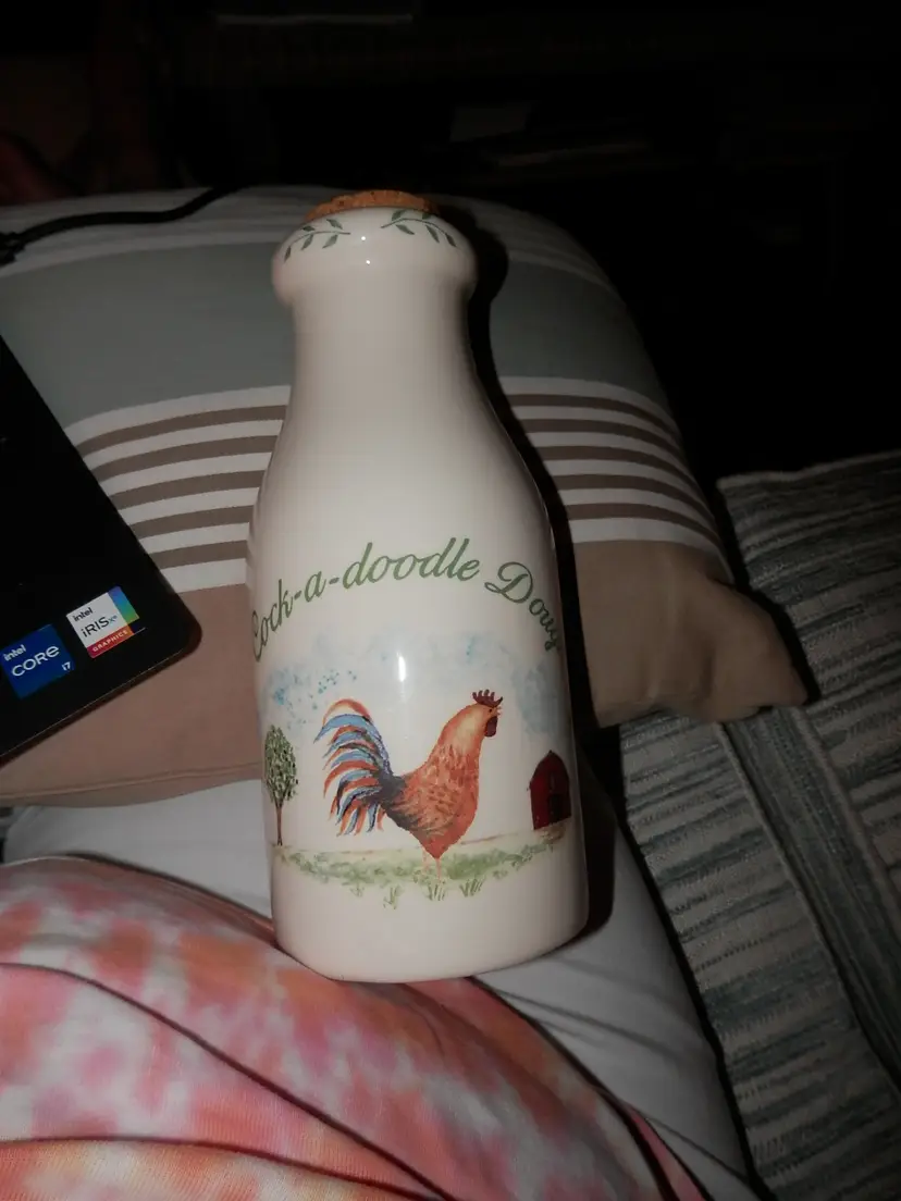 Rooster bank ceramic cock - a doodle doo