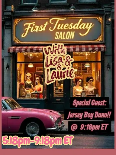 First Tuesday Salon! (ok, It’s WED, We Know!)