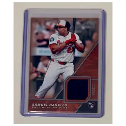 Samuel Basallo RC Major League Material Gold /50 Baltimore Orioles