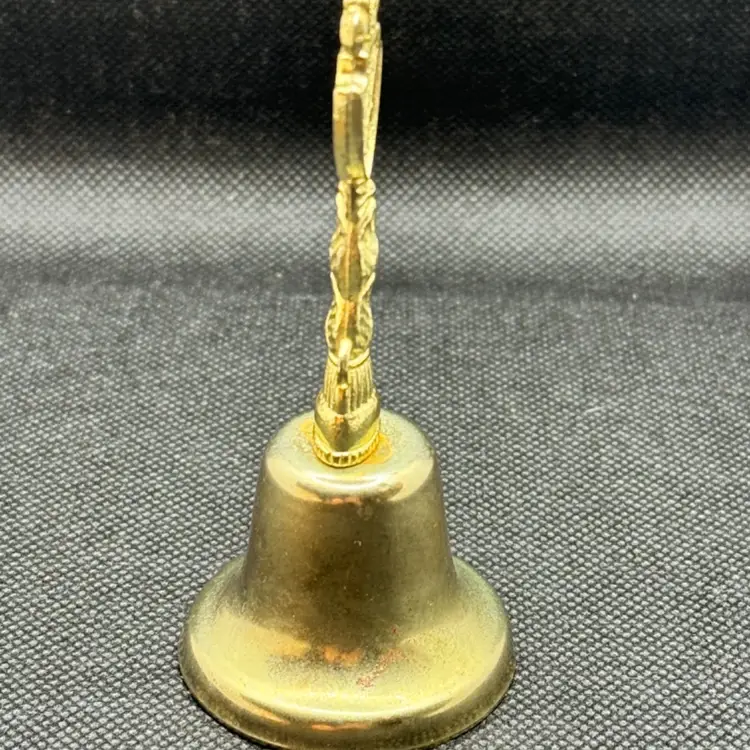 Vintage Brass Table Dinner Bell Myrtle Beach, SC Sovereign, Unbranded