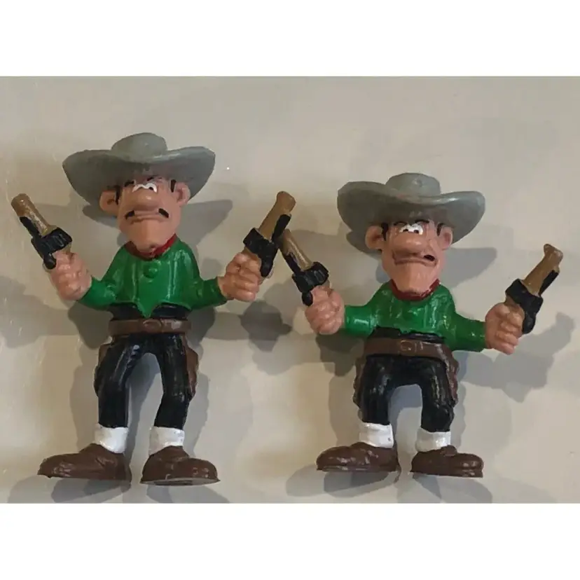 2 Lucky Luke Vintage Schleich Figurines Daltons 1984