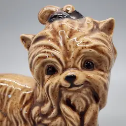 Vintage Yorkshire Terrier Ceramic Dog Figurine