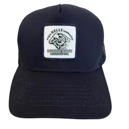 Powder Hound Hat Patch Logo Navy Trucker Style Unisex Snapback by Duckworth