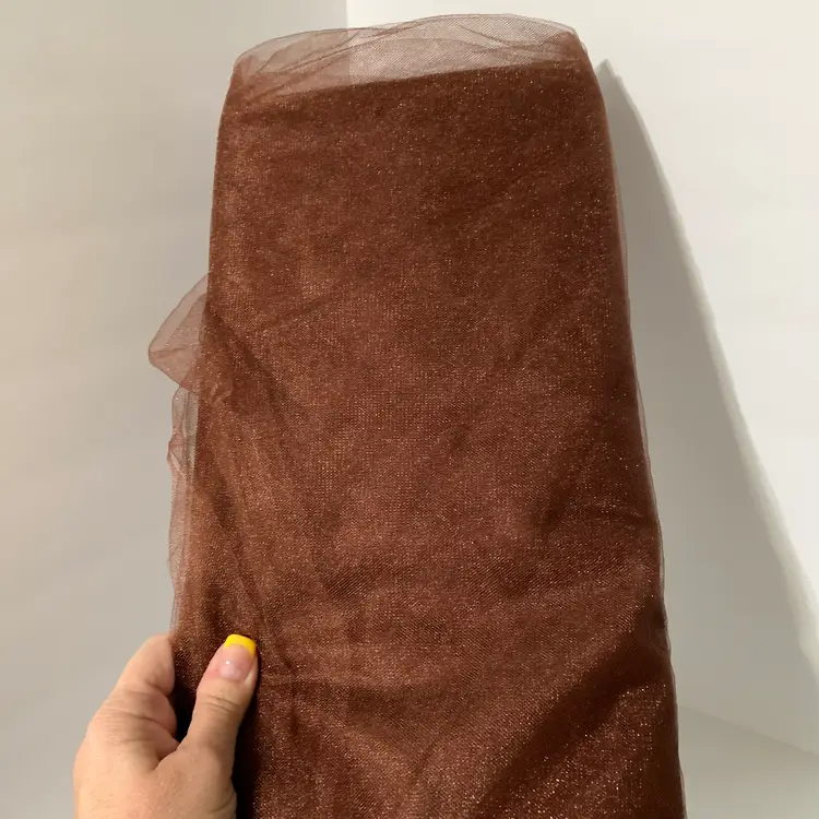 20 Yards of Shiny Tulle Cappuccino